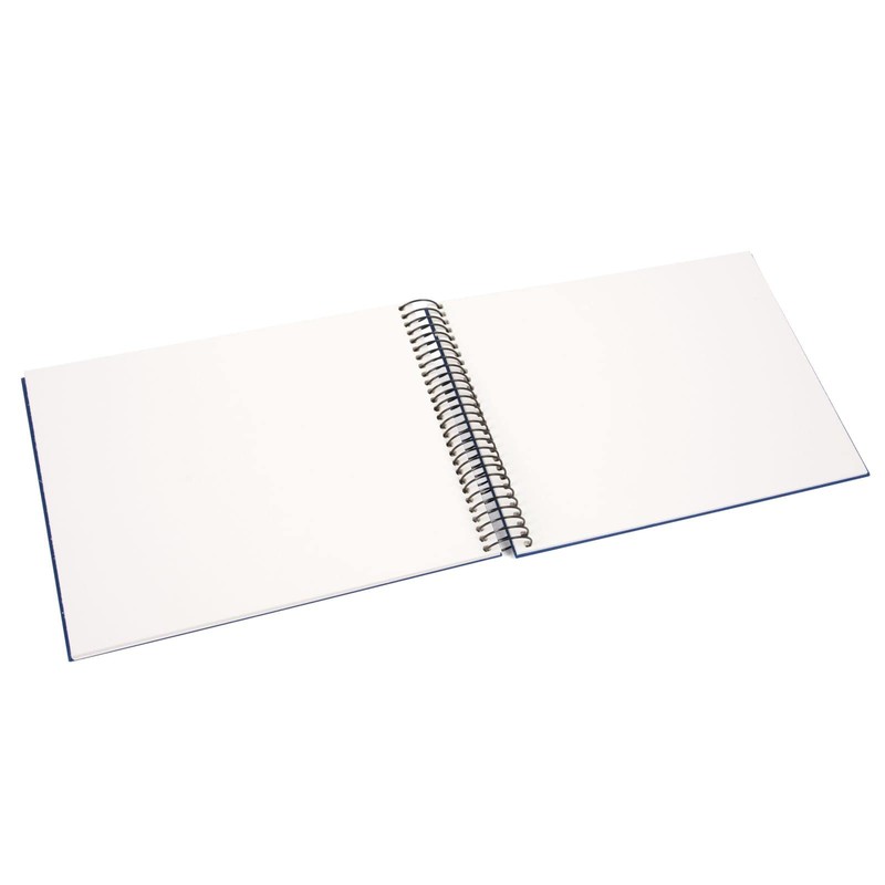 Spiral album BELLA VISTA uni 24/17 blue with white pages