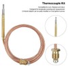 HERCHR 59inch Gas Thermocouple, Gas Stove Universal Thermocouple Fireplace Replacement