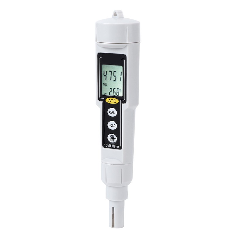CT3081 Portable Digital Salinometer Salinity Temperature Humidity Tester Meter for