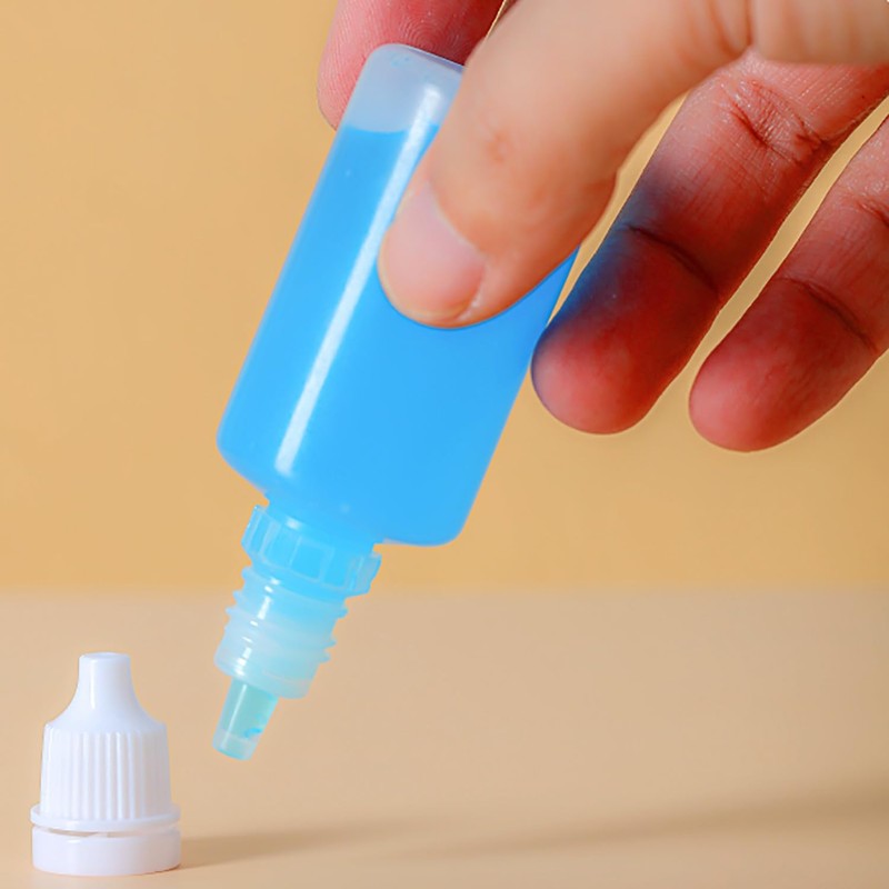XIWENQUKU 2Pcs 50ml/1.7oz Plastic Dropper Bottles, Empty Squeezable Portable Travel