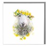 Lola Design - Wildlife Botanical Greeting Cards, Floral Sheep Design