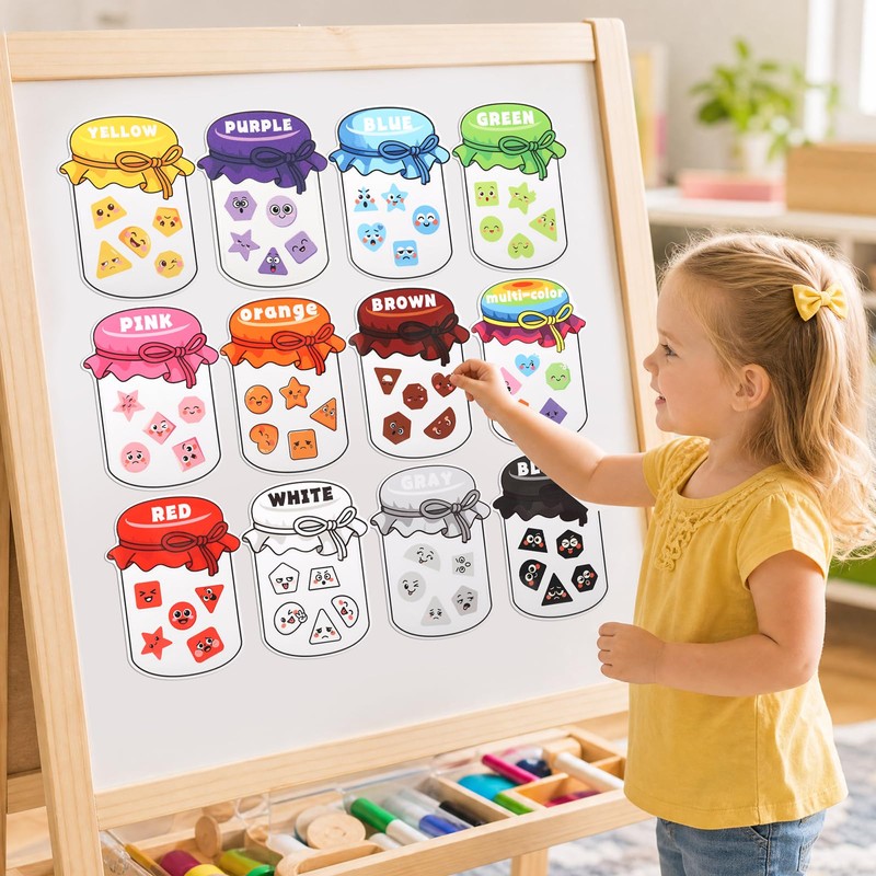 GWCYMYD Magnetic Colour Sorting Toys, 16 x 12 cm Educational