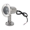 Submersible Spotlight, DC 12V LED Stainless Steel Pond Light for