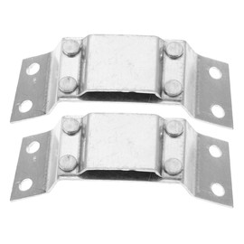 2Pcs Hard Hat Light Holder - Aluminum Alloy Helmet Headlight Mount Stand Base for Miner Hat, Adjustable Angle, Silver