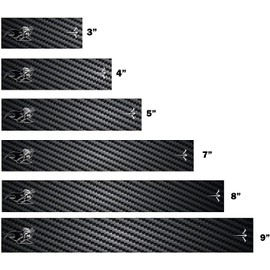 White Water Archery Non-Laminated Reaper Carbon Fiber Arrow Wraps 15 Pc Choose Length Width (4, 1)