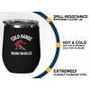 Snowboarding Black Edition Wine Tumbler 12oz - Cold hands -
