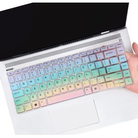 Keyboard Cover for 14" HP ProBook 440 445 G5 G6 G7, HP ProBook 640 G4 G5 14", HP ProBook 430 G5 13.3", HP ProBook x360 440 G1 14" Keyboard Skin Protector, Colorful