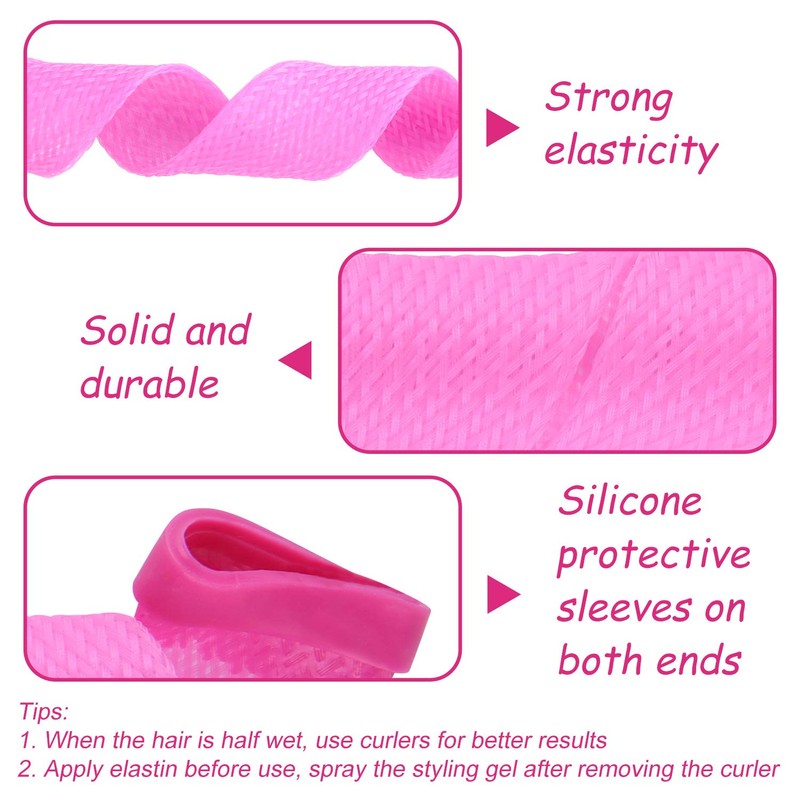 FEPITO 40 Pack Magic Curlers Spiral Curls Styling Curler Kit