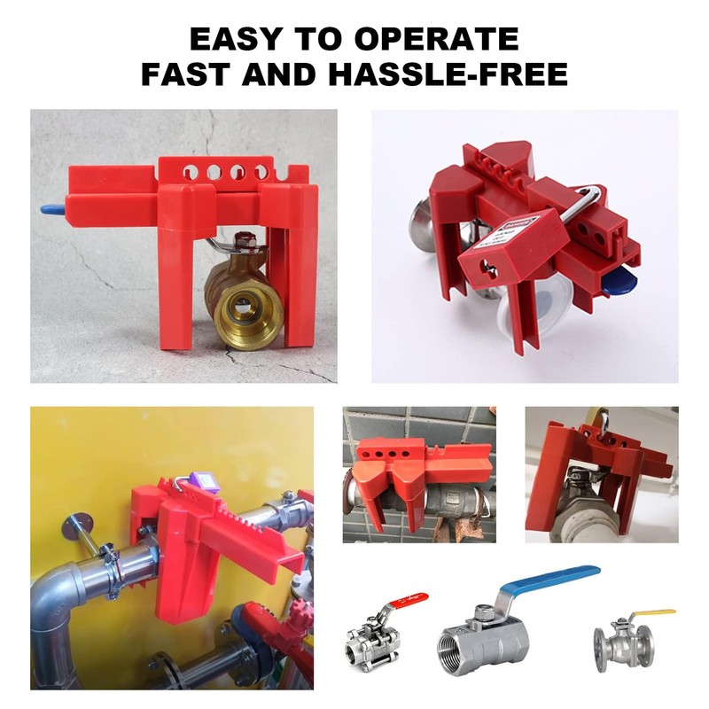 Young Dance Ball Valve Lockout,Adjustable Ball Valve Lockout Device,for 1/2"-2-1/2"