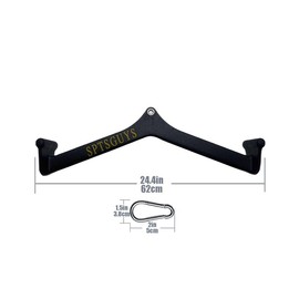 Home Gym Fitness Lat Pull Down Bar, LAT Pulldown Attachments for Cable Pulley System Machine, T-bar V-bar, Back Tricep Bar Strength Training - Color: Style 4
