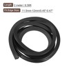 uxcell U Channel Edge Trim, 6.6ft Length Rubber Guard Seal