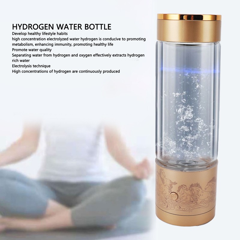 350ml Hydrogen Water Bottle Portable Hydrogen Water Ionizer Machine Hydrogen