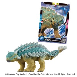 Takara Tomy Ania Jurassic World Ankylosaurus (with Ania Battle Card) Animal Dinosaur Toy for Ages 3+
