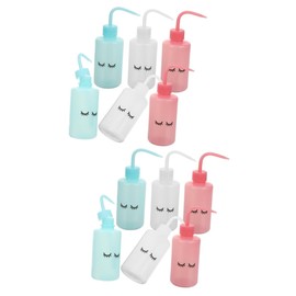 Minkissy 2sets 250ml Lash Wash Bottle Squeeze Bottle for Watering Tattooing Supplies Plastic 6pcs*2