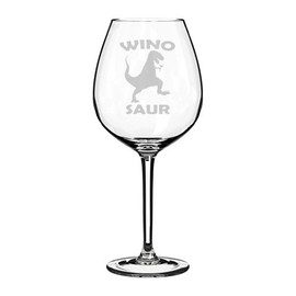 Wine Glass Goblet Winosaur Funny (20 oz Jumbo)