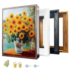 Sunwes Canvas Floater Frames, Canvas Floating Frame Canvas Frame Wall Art Decor for 1 1/4 inches Deeps Custom Size Finished Removable Stretched Wall Art Wall Decor Christmas Gift