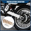 INFINAUTO Brass Wheel Spoke Balance Weights Refill / 14pcs/Set/Gold Tone