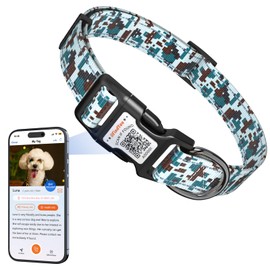 ilFindYou Reflective Dog Collars for Large Dogs Soft Nylon Military Green Sized L