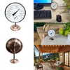 MEASURETOOL Dial 4" Indoor Outdoor Thermometer/Hygrometer for Home, Patio, Room,