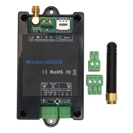GSM Gate Opener, G202 GSM Gate Remote Controller Relay Switch, GSM Remote Switch Door Opener DC 9-36V, GSM Gate Access Controller Support 850/900/1800/1900 MHz