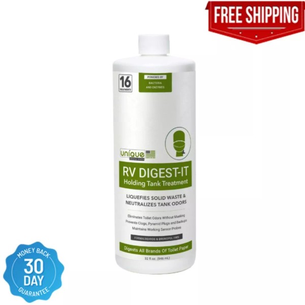 Branded Unique RV Digest-It Holding Tank Treatment - Liquid 16