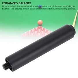 Billiards Pool Cue Extension, 6 Inch Aluminum Billiards Stick Extension for Pool Cues, Billiard Extension Accessory for Billiards Pool Billiards Pool Cue Stick Extension Extender