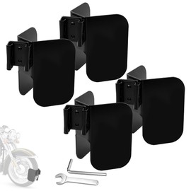 4PCS Wheel Chock for E-Track System, E-Track Accessories Compatible with Motorcycle, Bikes, Enclosed Trailer,Garages Trailers, Wall Mount Supports Tires up to 6 inch Wide