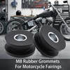 10PCS M8 Rubber Grommets Buffer Washers, Soft Rubber with Steel