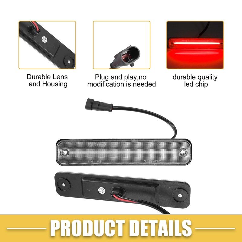 A ABSOPRO LED Side Marker Light 15114677 Rear Turn Signal
