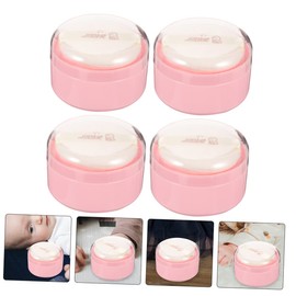 IWOWHERO 4Pcs Body Powder Puff Box Portable Talcum Powder Dispenser for Lightweight and Easy to Use for Humid Summer Days