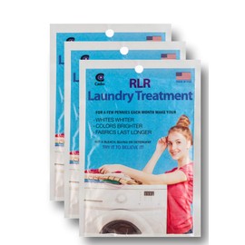 RLR Natural Laundry Detergent Powder – Whitens, Brightens, Refreshes Baby Cloth Diaper Detergent, Musty Towels, Workout Clothes - Non-toxic, Fragrance-Free For Sensitive Skin (Pack of 3)