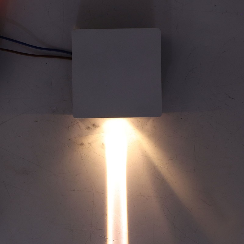 Beam Wall Light Quadrate Design Retro Warm Light 3W Unilateral