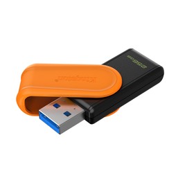 Kingston DataTraveler Exodia S USB Stick - 256GB - USB 3.2 Gen 1 - USB Type A - Black/Orange - DTXS/256GB