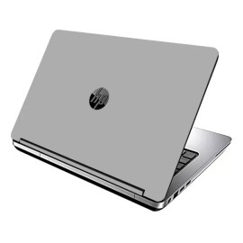 Grafton Decals SILVER GRAY Vinyl Lid Skin Cover Decal fits HP Probook 640 G1 Laptop