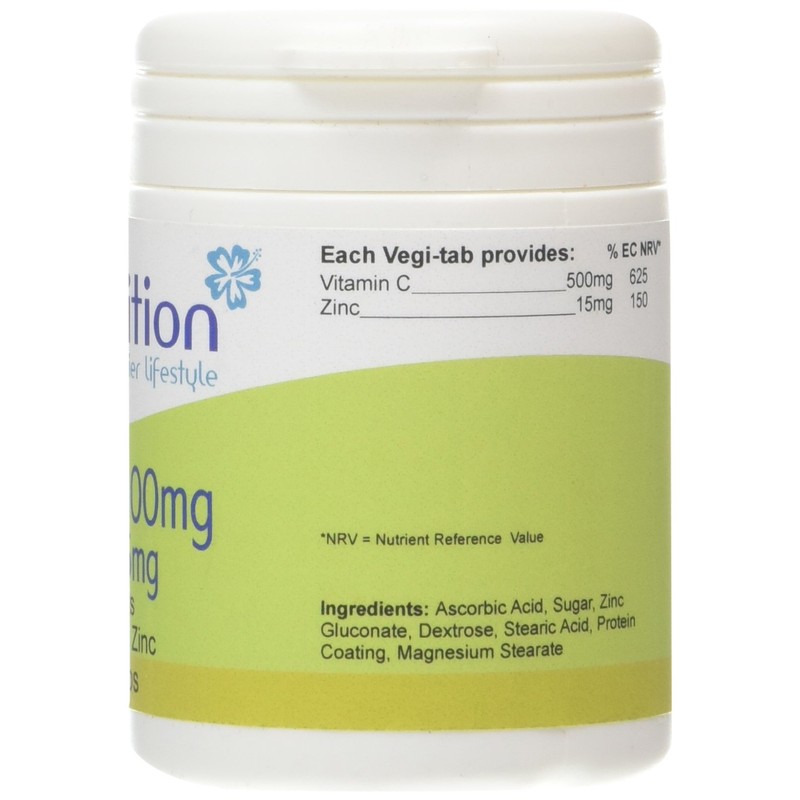 Bio Nutrition Vitamin C 500mg + Zinc 15mg : Antioxidant
