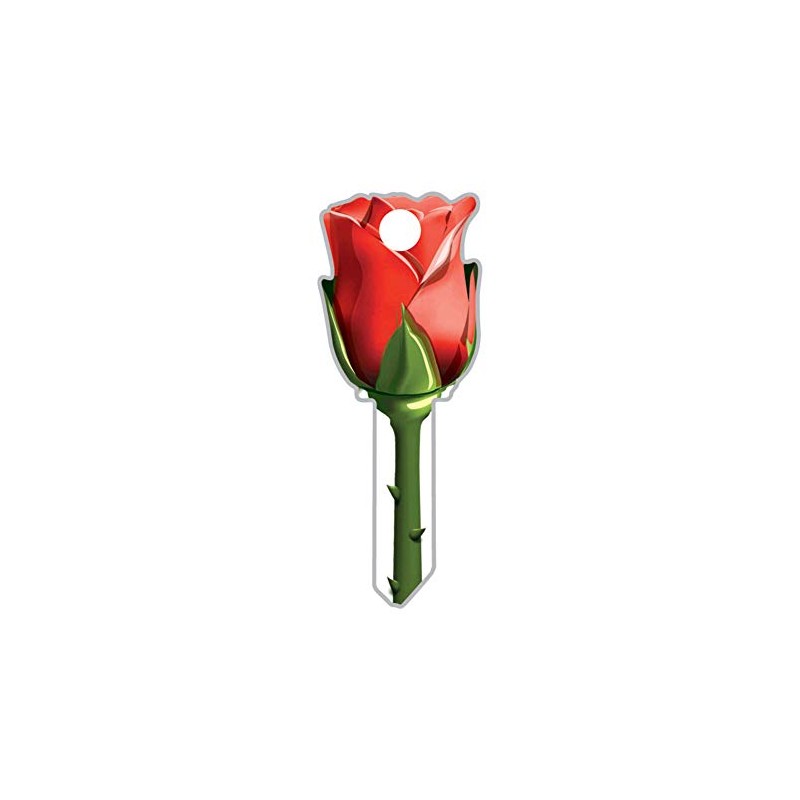 Lucky Line Key Shapes Rose House Key Blank Double sided