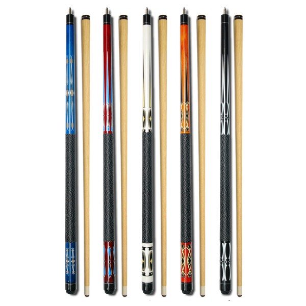 Set of 5 Pool Cues New 58" Billiard House Bar