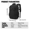Mardingtop 20L Military Backpack Men's Hiking Backpack Trekking Backpack Tactical