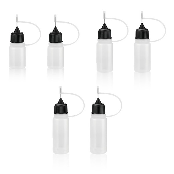 JEYORZY Pack of 6 Needle Tips Glue Bottles, Applicator Bottles,
