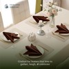 HEIRLOOM COMFORT Brown Cloth Napkins 18x18 Inch, Set of 6-100%