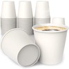 100-Pack 4 oz. White Paper Disposable Cups – Hot and