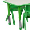 Flash Furniture Emmy Adjustable Classroom Activity Table with 6 Stackable