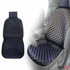 OMAC Car Seat Cover Black with Blue Breathable Cushion PU