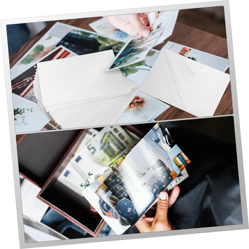 Tofficu 50Sheets Self Laminating Photo Sheets Laminating Pouches Easy to