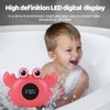 Baby Bath Thermometer with LED Light Temperature Warning Function, Bath