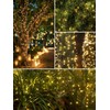 4 Pack Total 800 LED Solar Christmas Lights Outdoor, Solar