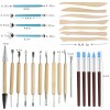 57PCS Ceramic Clay Tools Set, Modeling Pottery Sculpting Tools Kits