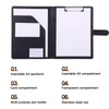 A4 Clipboard Folder, PU Document Pocket, Clipboard Writing Case with