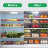 YekouMax Pantry Organizers and Storage Bins, Refrigerator Organizer, Plastic Stackable