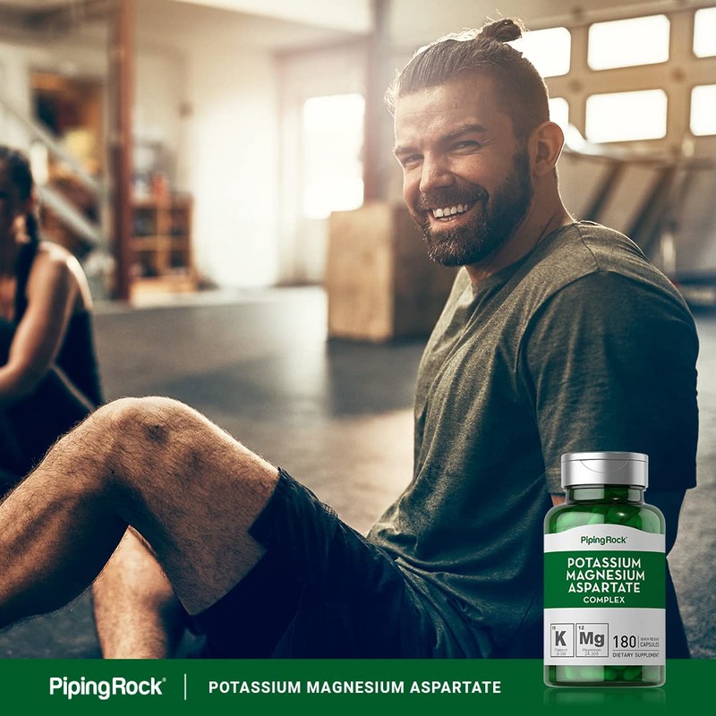 Piping Rock Potassium Magnesium Aspartate Supplement | 180 Capsules |